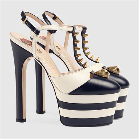 gucci blue high heels|gucci high heels platform.